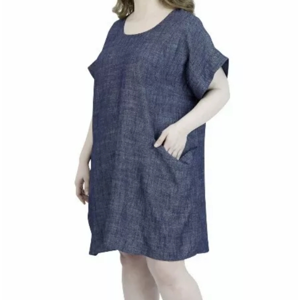 #NWT Studio One Womens 2 XL Relaxed Kimono Shortsleeve Dress